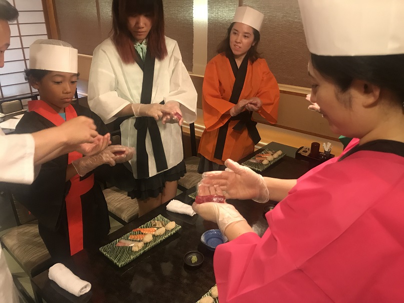 4. Experience making nigiri (hand-pressed) sushi
